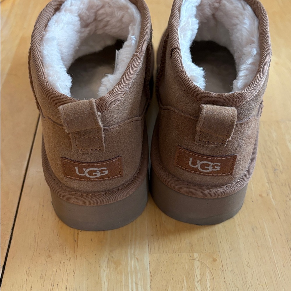 UGG Women's Tan Ankle Booties - Picture 5 of 6